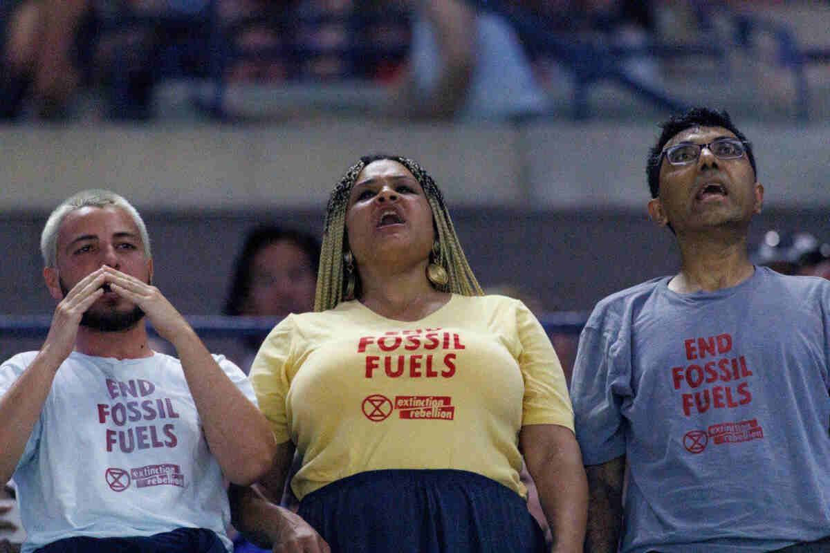 Protesta ambientalista agli US Open