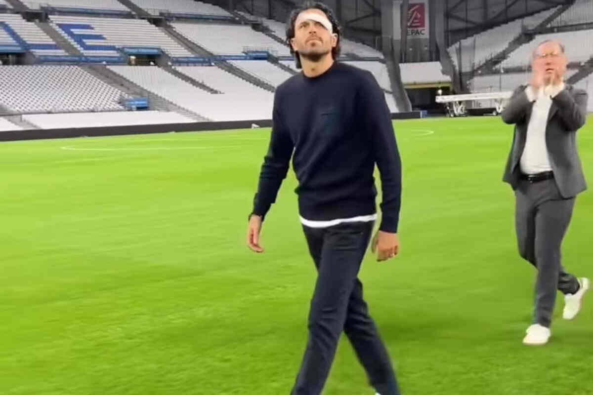 Fabio Grosso ferito al Velodrome