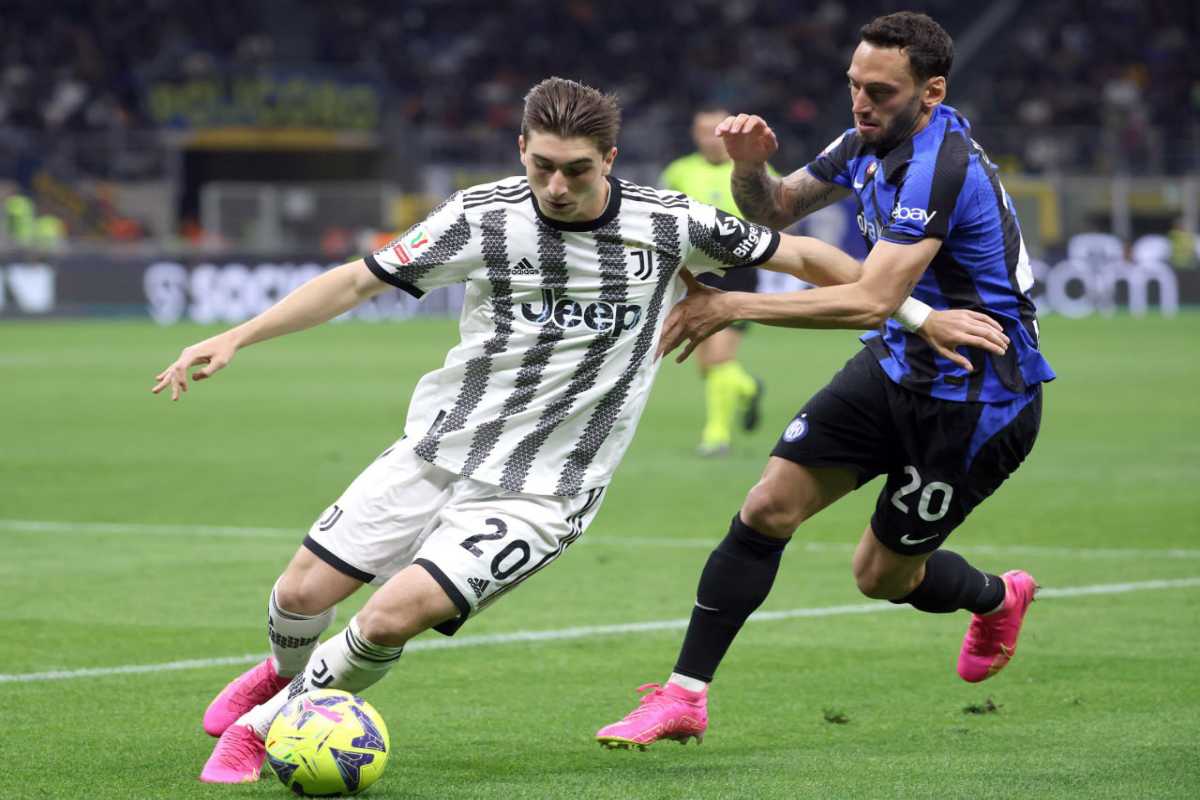 Immagine di Miretti e Chalanoglu durante Inter Juve