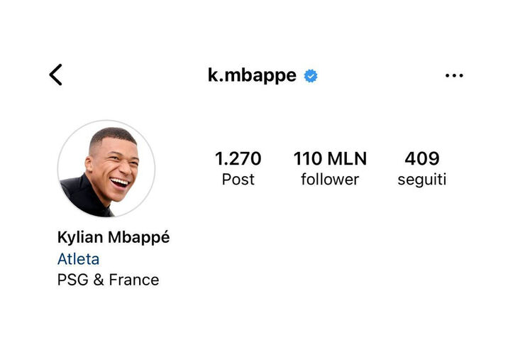 Instagram Mbappe 