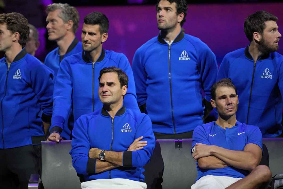 Federer con Nadal e Djokovic