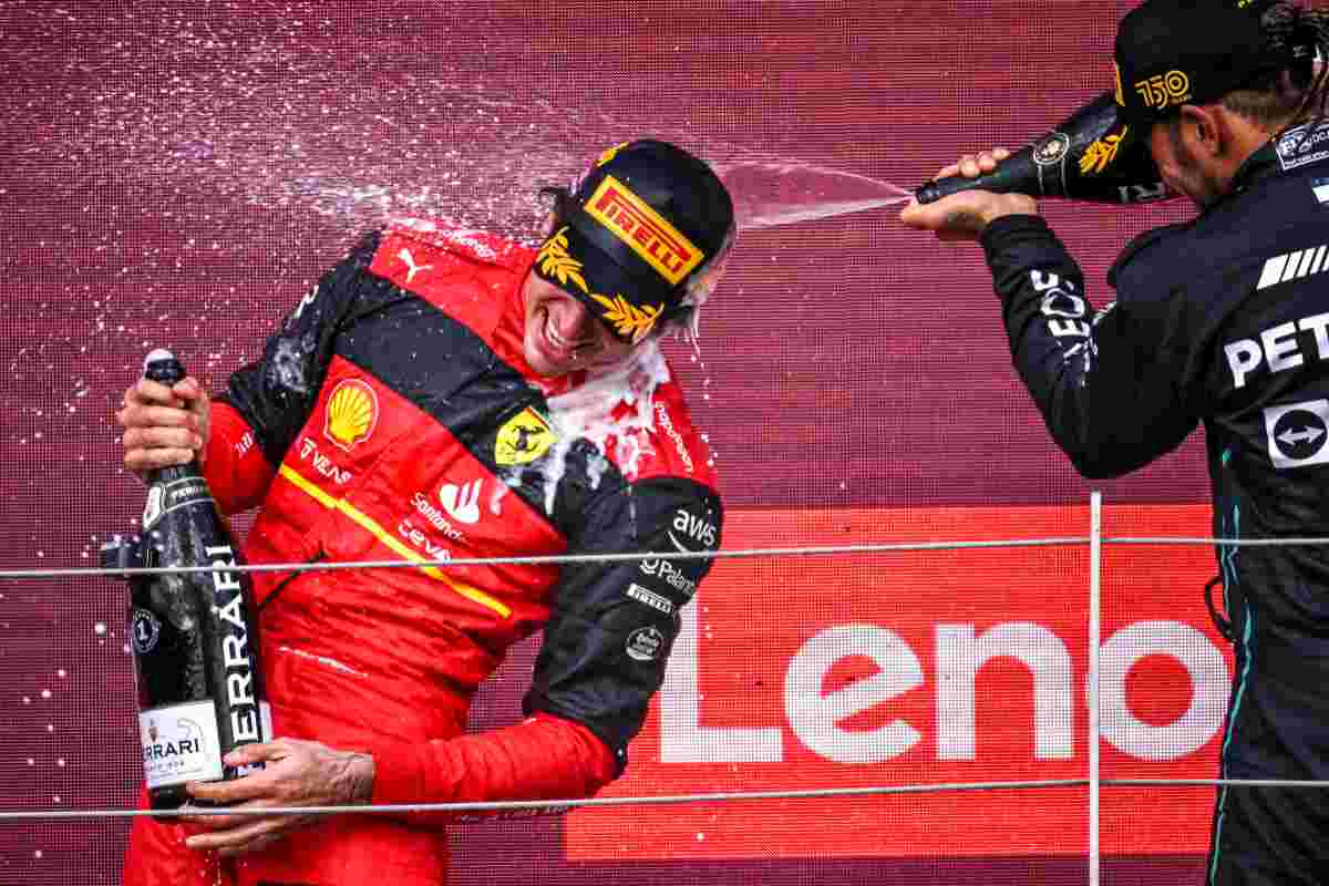 Cambio Hamilton Sainz in Ferrari