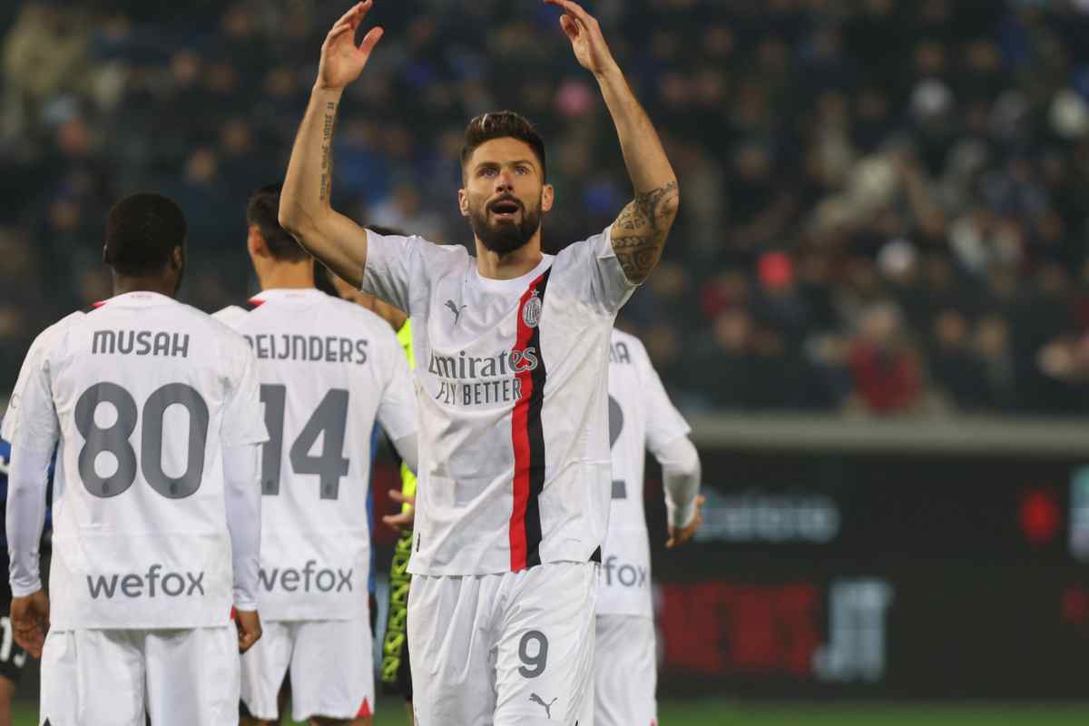 Giroud addio Milan MLS
