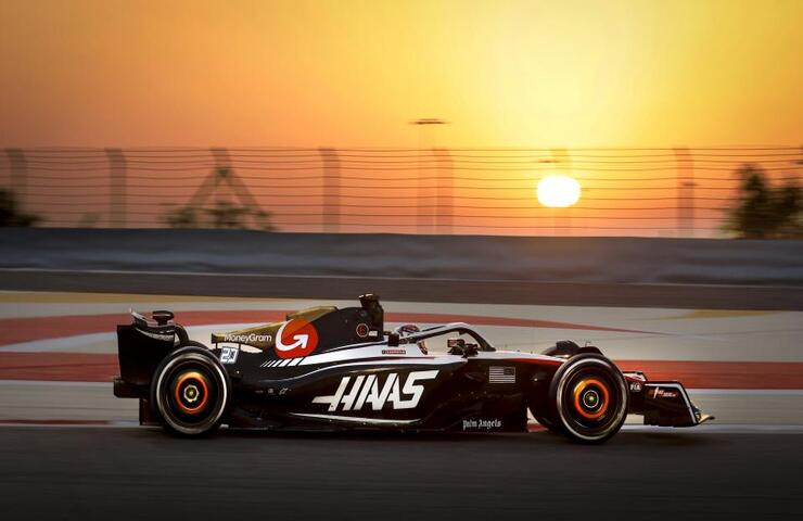 Haas in pista