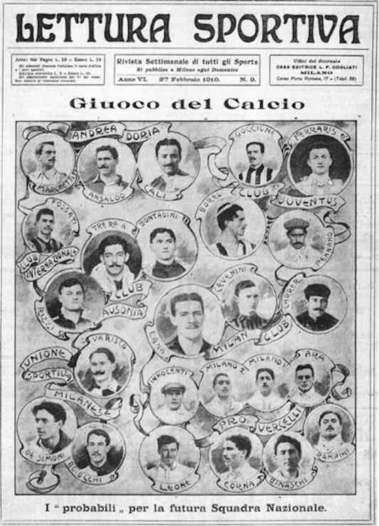 Calcio, la prima pagina del settimanale Lettura Sportiva