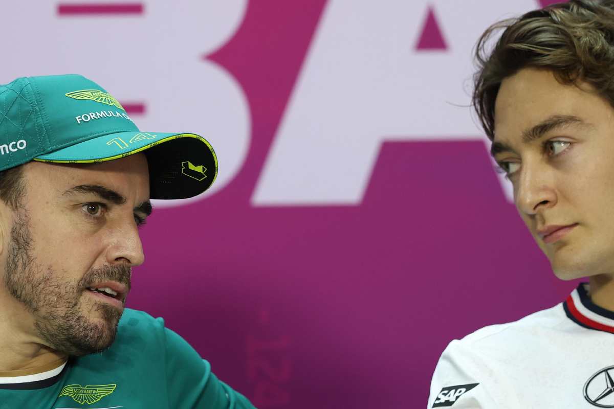 Fernando Alonso e George Russel