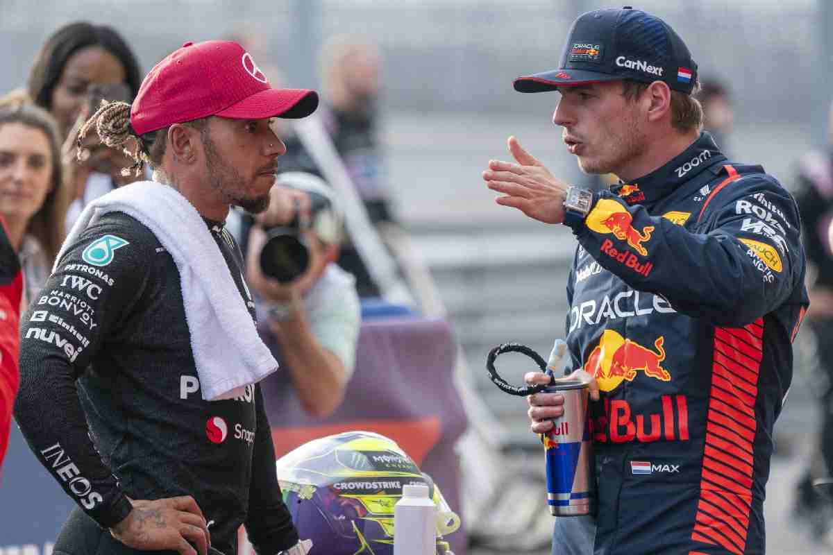 Max Verstappen e Lewis Hamilton