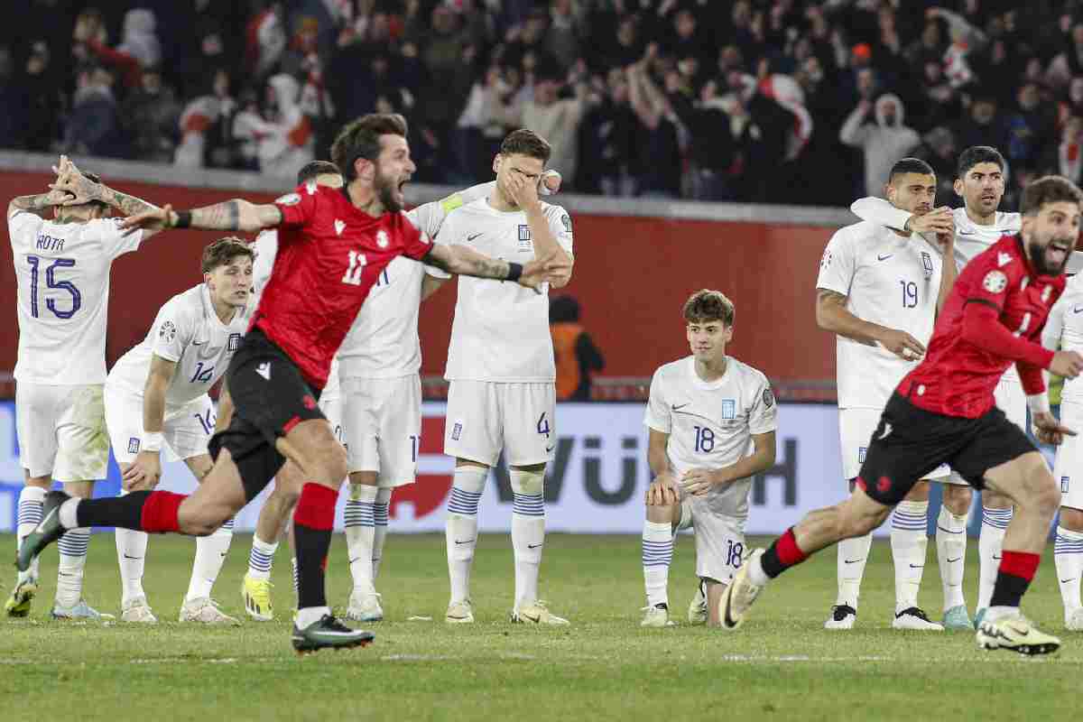 Georgia - Grecia play off Euro 2024