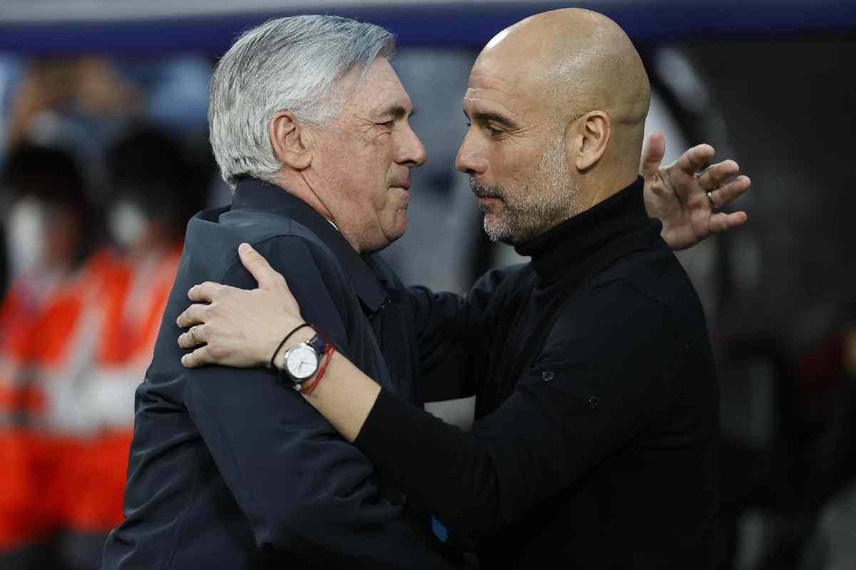 Carlo Ancelotti e Pep Guardiola