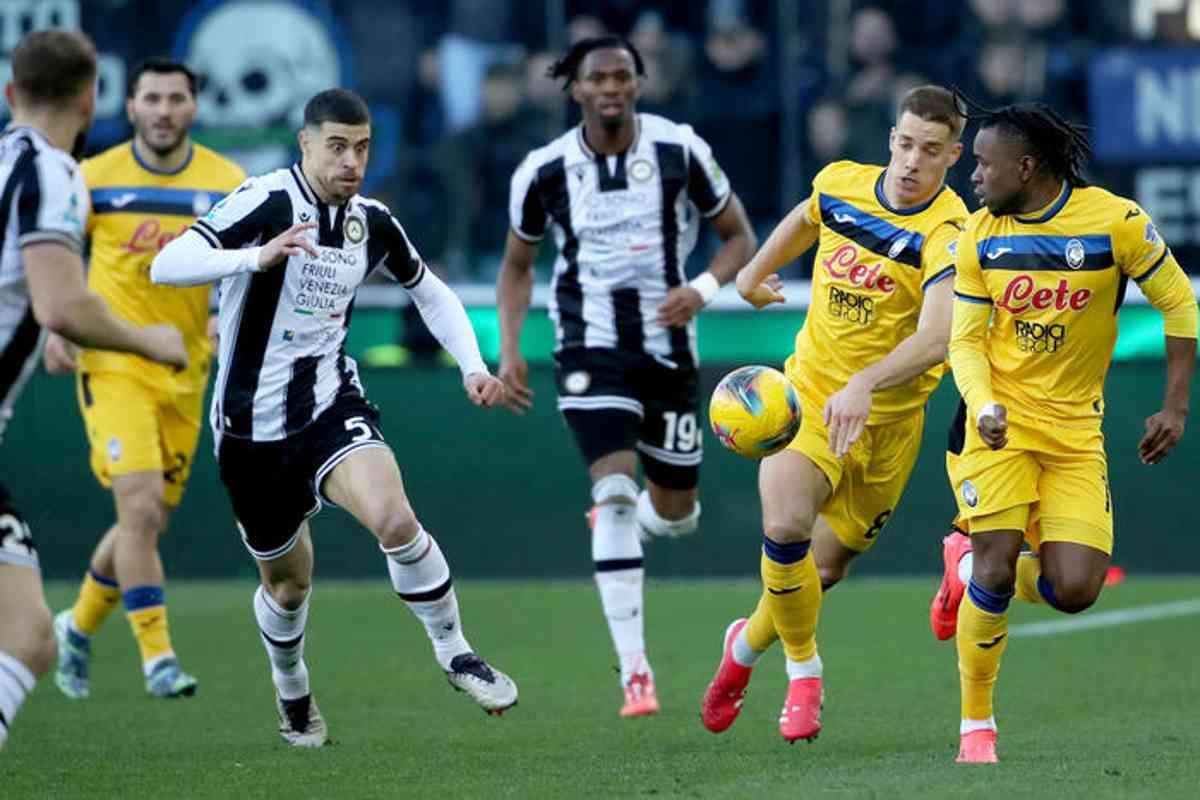 Atalanta delude a Udine: un pareggio che complica la corsa al titolo