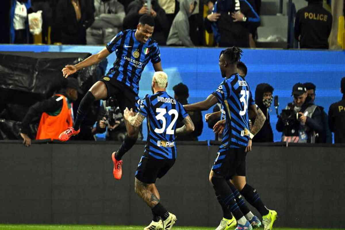 Dumfries stende l'atalanta e porta l'inter in finale di supercoppa