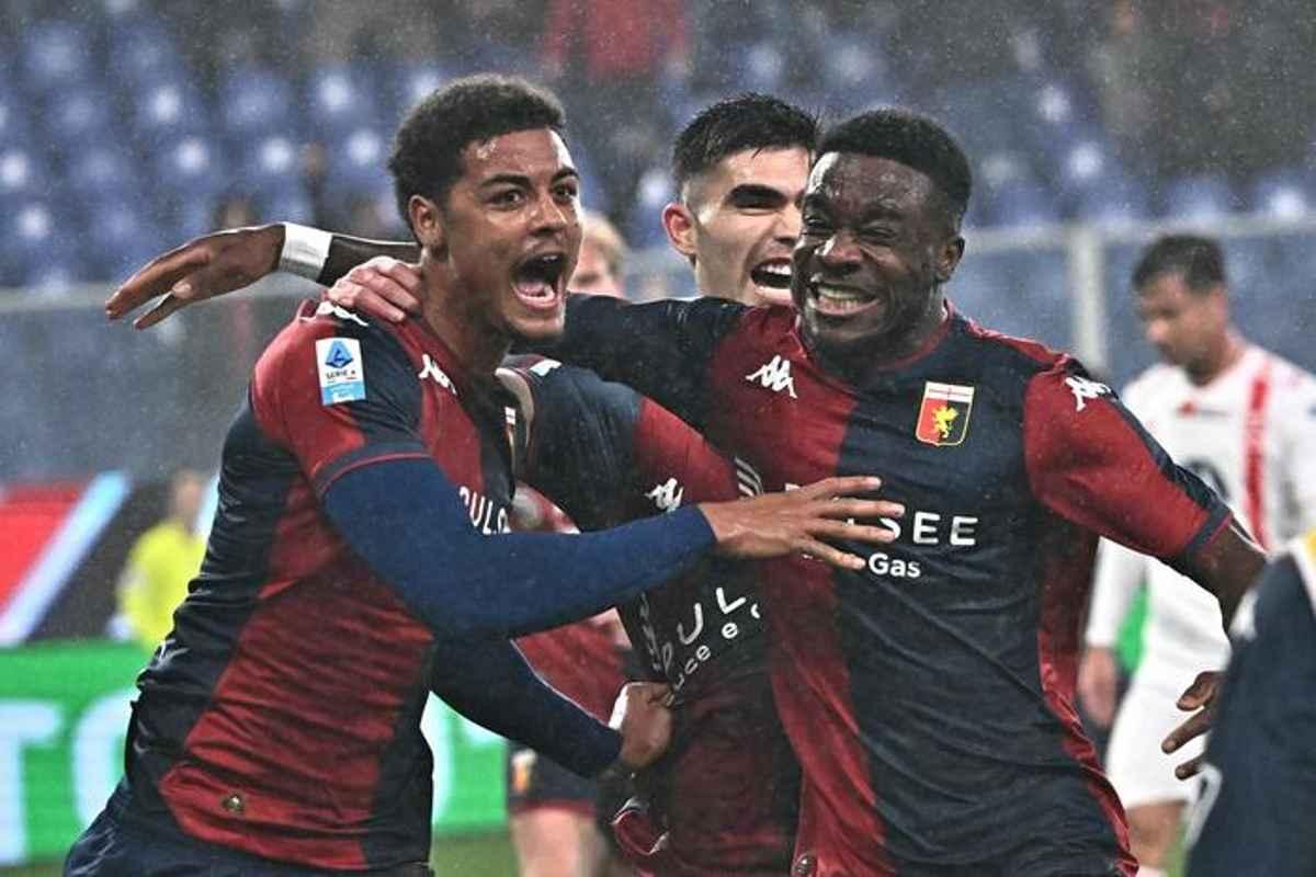 Il Genoa conquista la vittoria grazie ai suoi difensori, Monza in difficoltà