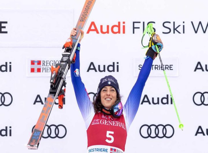 Brignone trionfa nel gigante di Sestriere, Goggia chiude quarta