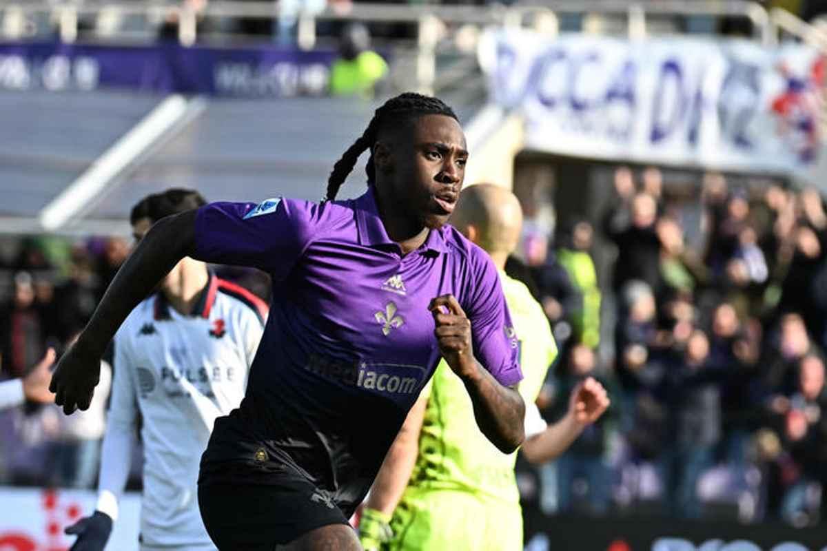 Fiorentina festeggia mentre il Genoa cade 2-1 con Kean e Gudmusson