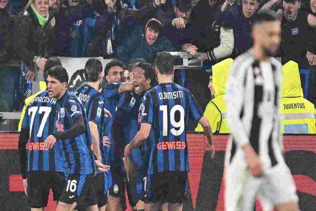 Atalanta fa poker e travolge la Juventus allo Stadium
