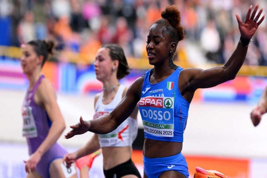 Euroindoor atletica: Dosso trionfa nello sprint e l'Italia conquista 3 ori