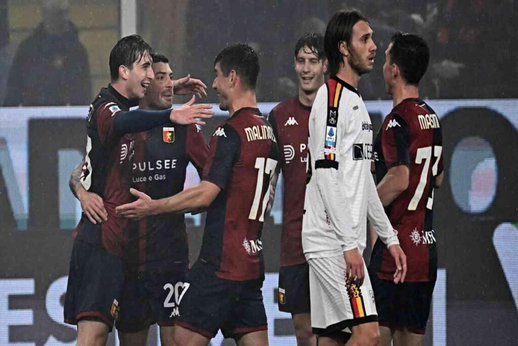 Genoa conquista la vittoria contro il Lecce: diretta e foto della partita 2-0