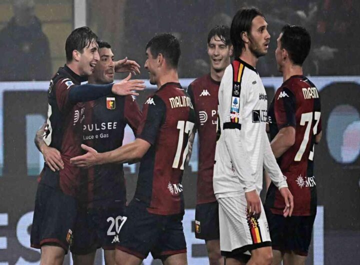 Genoa conquista la vittoria contro il Lecce: diretta e foto della partita 2-0