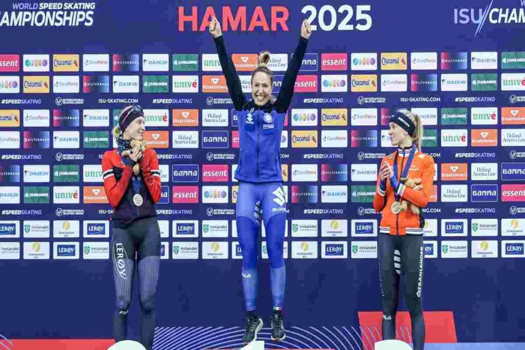 Ghiaccio in festa: Lollobrigida e Giovannini conquistano l'oro ai Mondiali di velocità