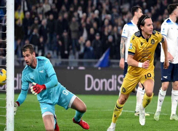 Lazio e Udinese si dividono la posta in un emozionante pareggio 1-1