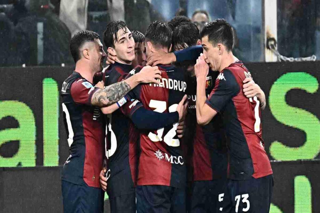 Malinovskyi ispiratore, Miretti decisivo: il Genoa supera il Lecce 2-1