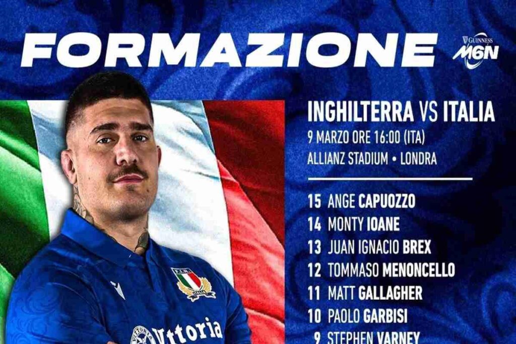 Quesada rivoluziona l'Italia: a Londra un XV con sei sorprese