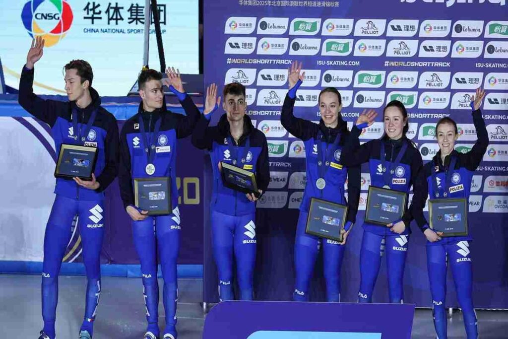 Short track: l'argento della staffetta mista e il bronzo di Sighel conquistano il podio