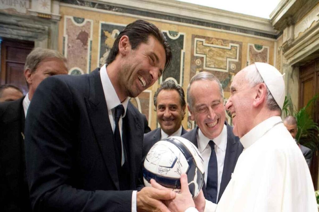 Papa: Buffon e l'emozione che ci ha toccato nel profondo