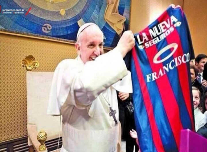 Papa e San Lorenzo: la maglia Insieme per l'eternità che unisce fede e sport