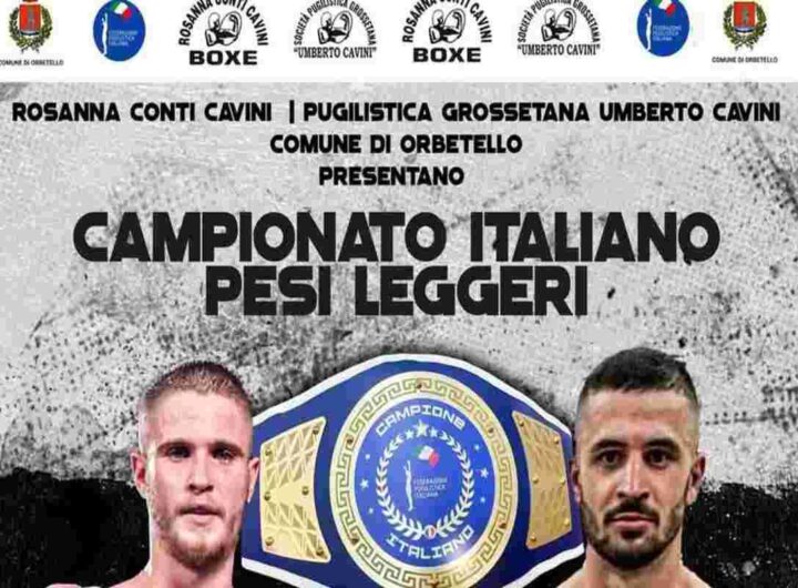 Pugilato: grande attesa per il match tricolore in piazza a Orbetello il 7 giugno