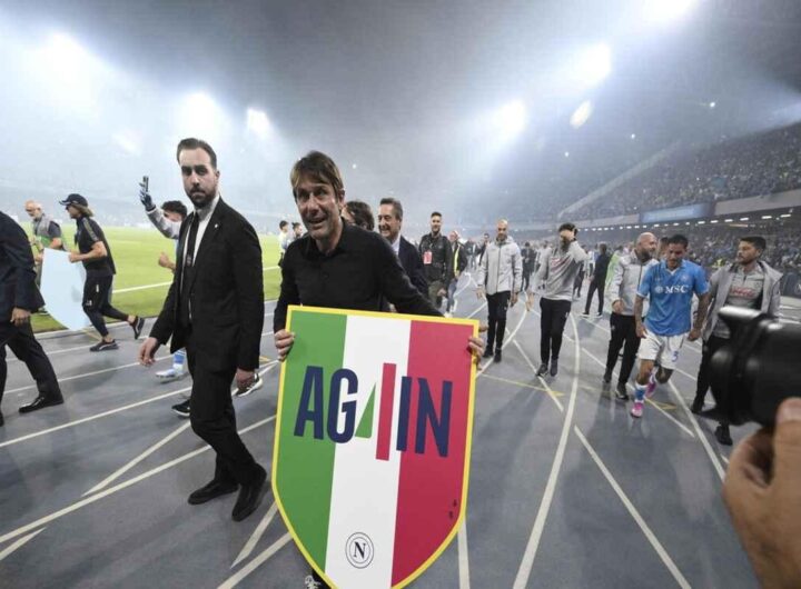 Conte celebra la vittoria: Abbiamo dato il massimo per il nostro scudetto
