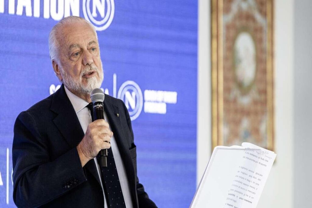 De Laurentiis: il futuro di Conte è tutto da scrivere