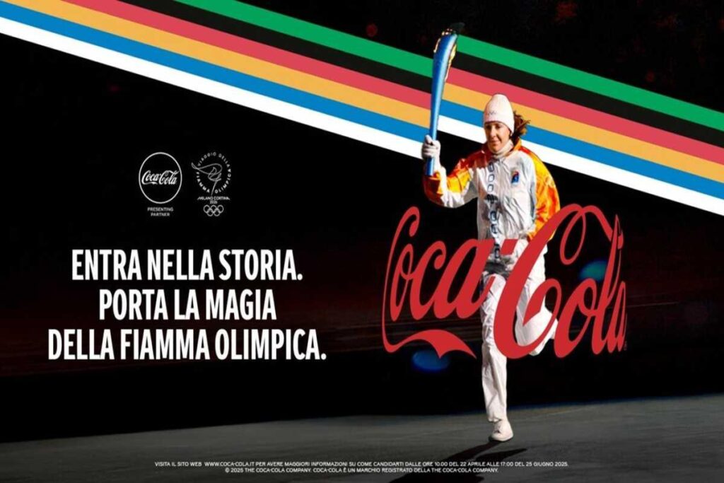 Diventa tedoforo a Milano-Cortina grazie a Coca-Cola