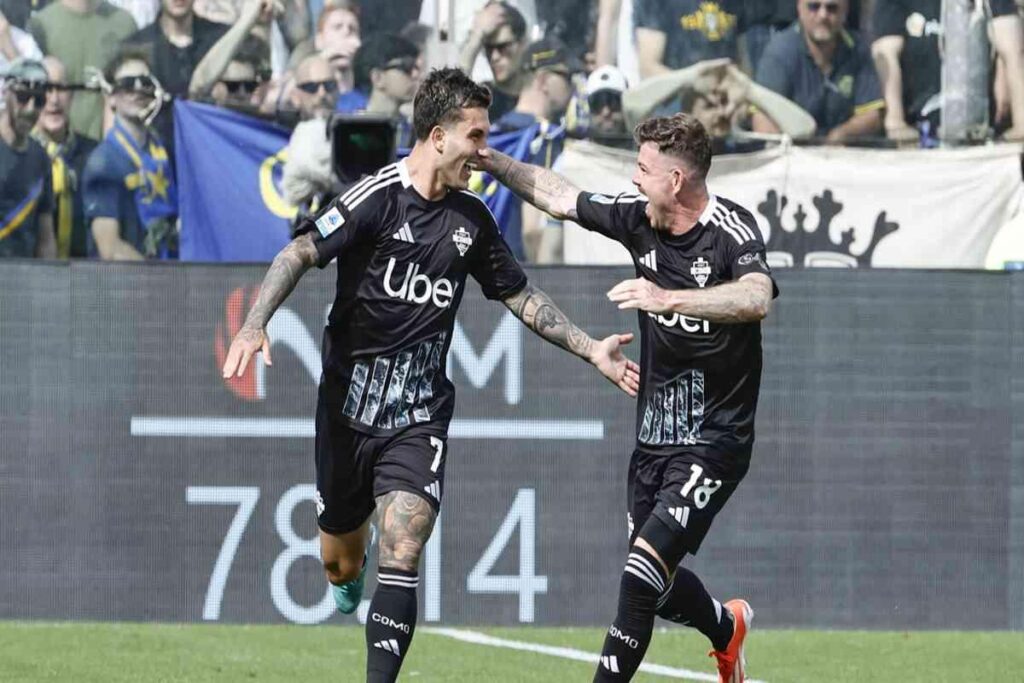 Parma cade in casa: Como sorprende con una vittoria di misura