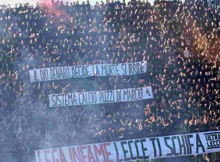 Proteste dei tifosi del Lecce fermano la partita dopo soli 5 minuti