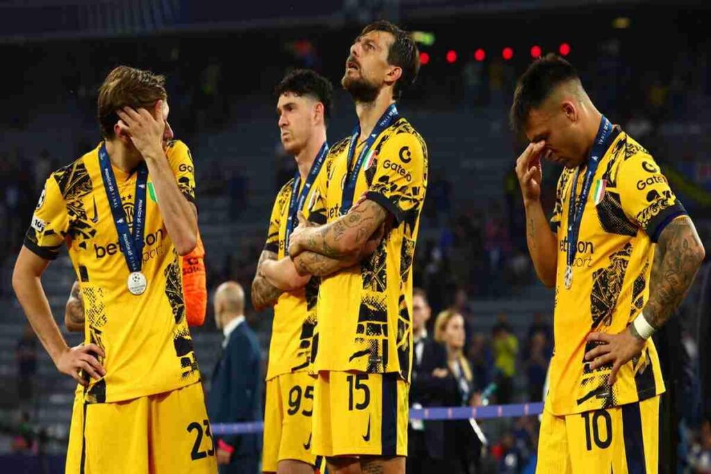 Champions: il rientro silenzioso dell'Inter a Milano