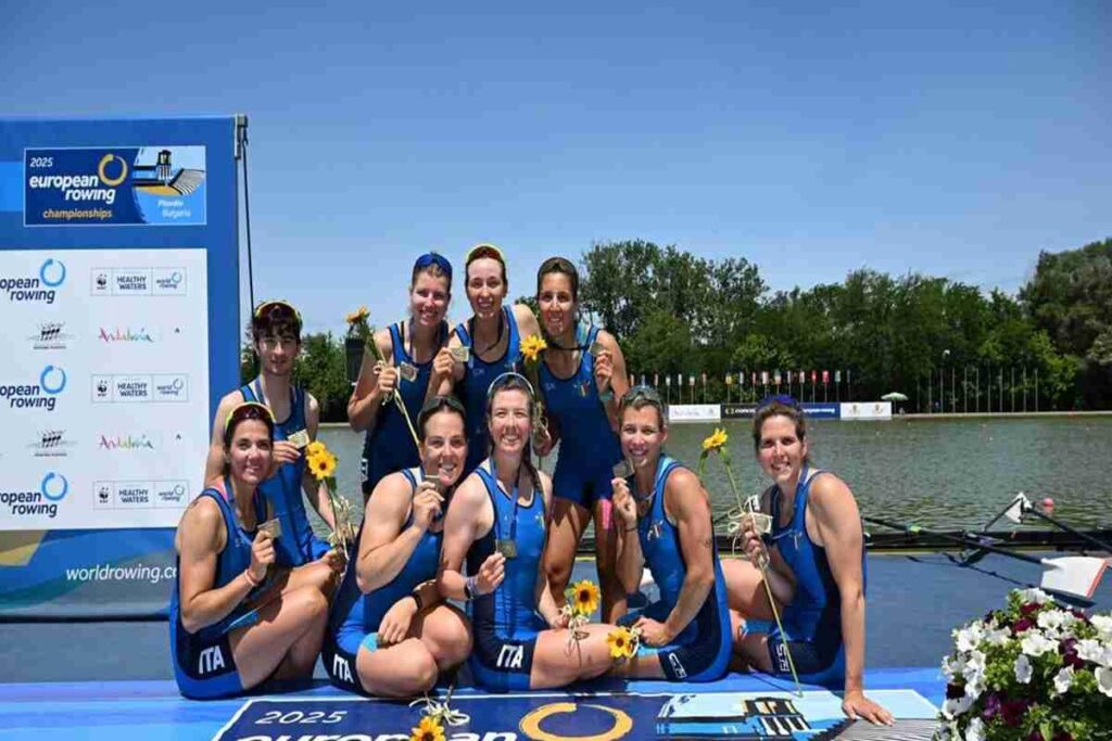 Cinque medaglie d'oro per l'Italia ai Campionati Europei di canottaggio a Plovdiv