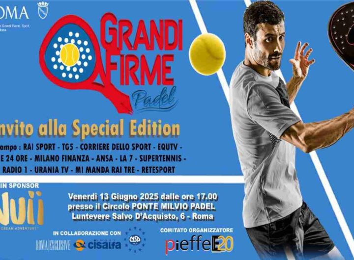 Giornalisti in campo: il 'Grandi Firme' Padel sbarca a Roma