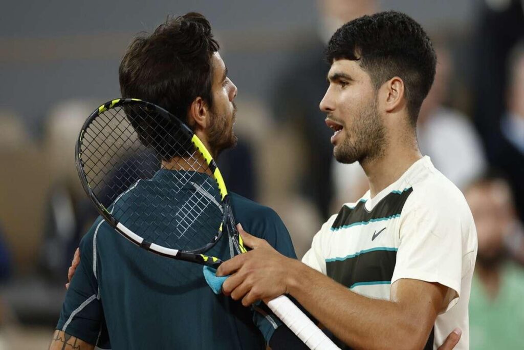 R.Garros: Musetti in lacrime mentre Alcaraz commenta la sconfitta
