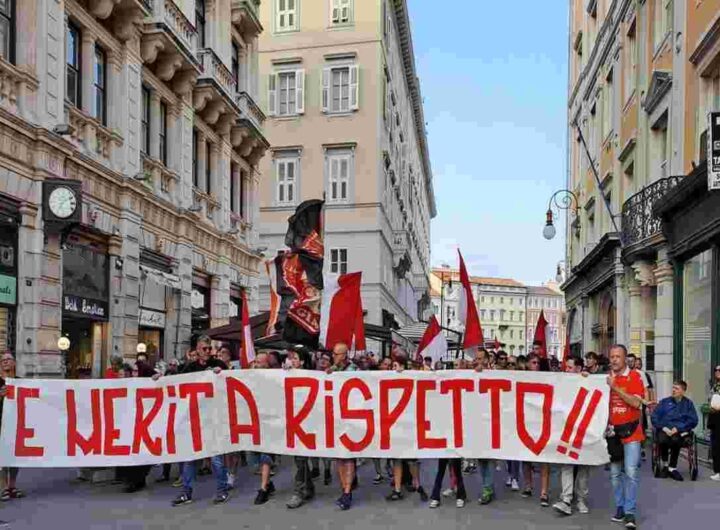 Tifosi della Triestina in protesta: paura per il futuro del club