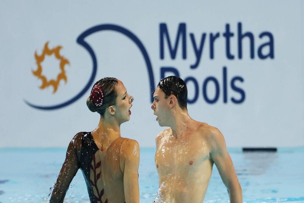 Pelati e Ruggiero sfiorano il podio: quarti nel duo misto ai Mondiali di nuoto artistico