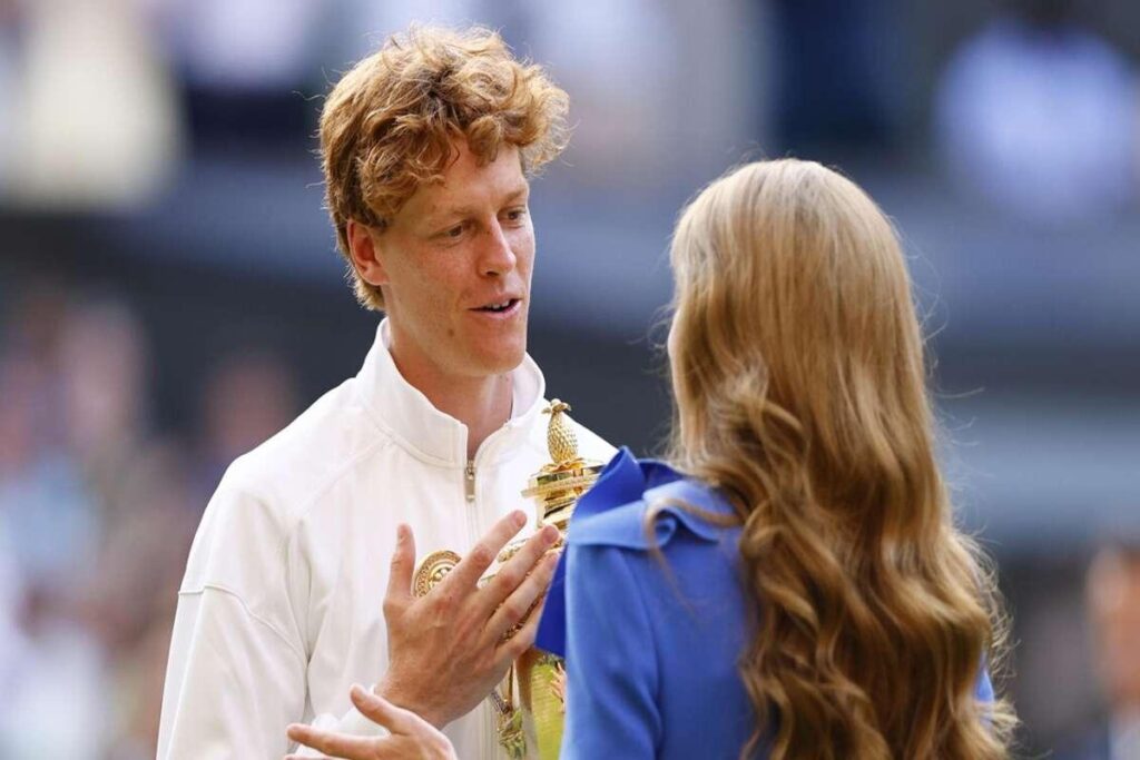 Sinner celebra la vittoria a Wimbledon con un gala, ballo e saluti a Kate Middleton