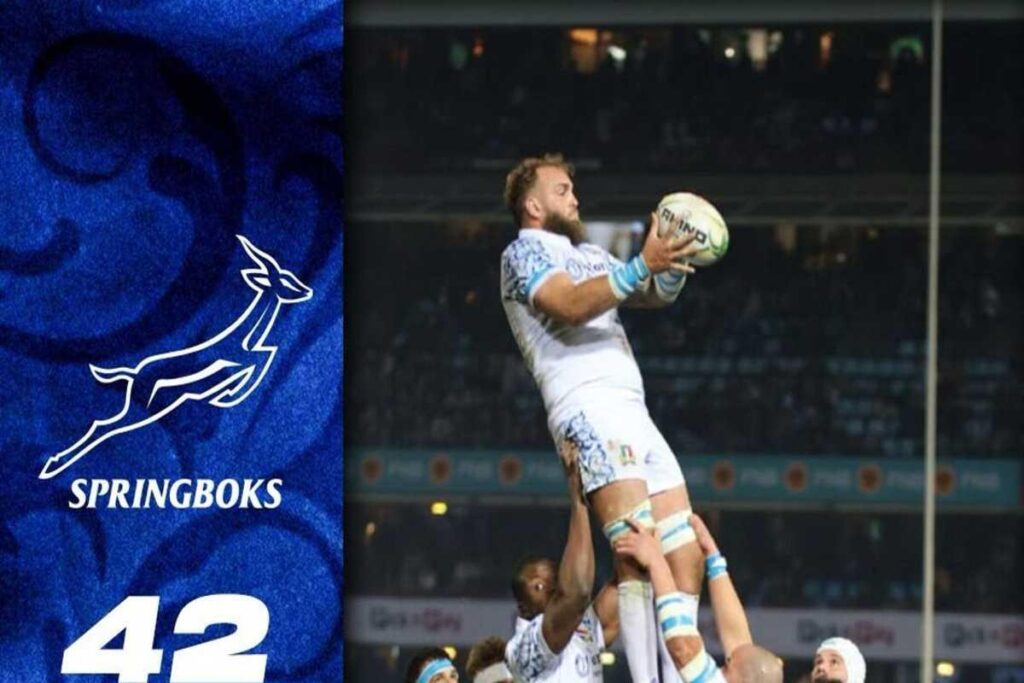 Sudafrica trionfa contro l'Italia nel tour estivo di rugby: un match da ricordare