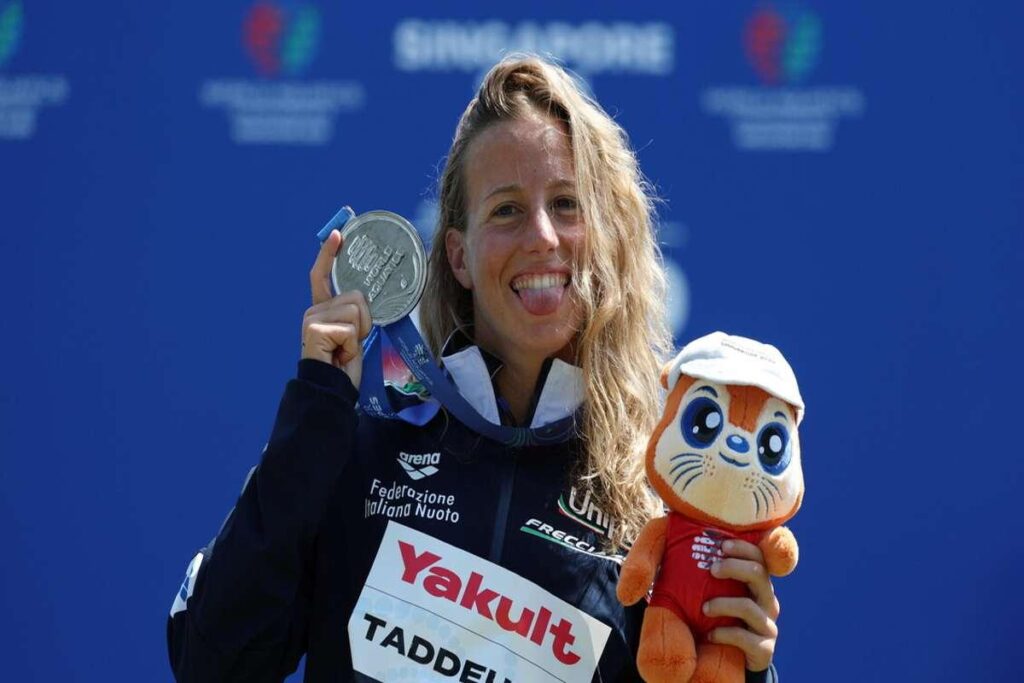 Taddeucci conquista l'argento nella 5km donne ai Mondiali di nuoto