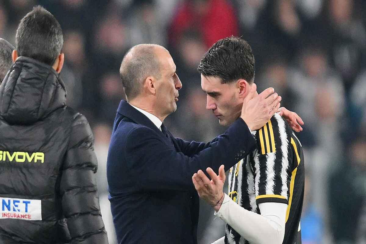 Allegri svela: mai richiesto Vlahovic al Milan