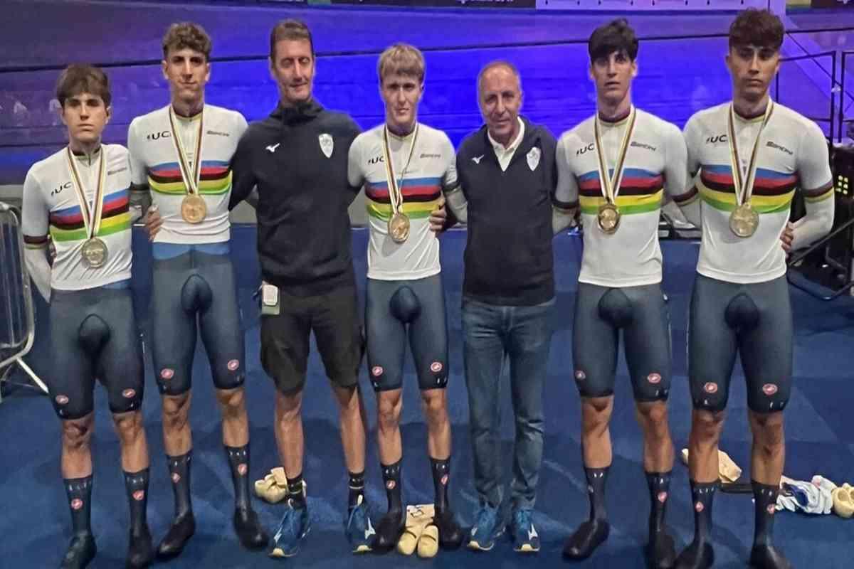 Italia conquista l'oro nell'inseguimento a squadre ai Mondiali Juniores di ciclismo