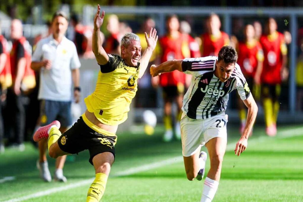 Juventus trionfa a Dortmund: Cambiaso segna il gol decisivo nel 2-1