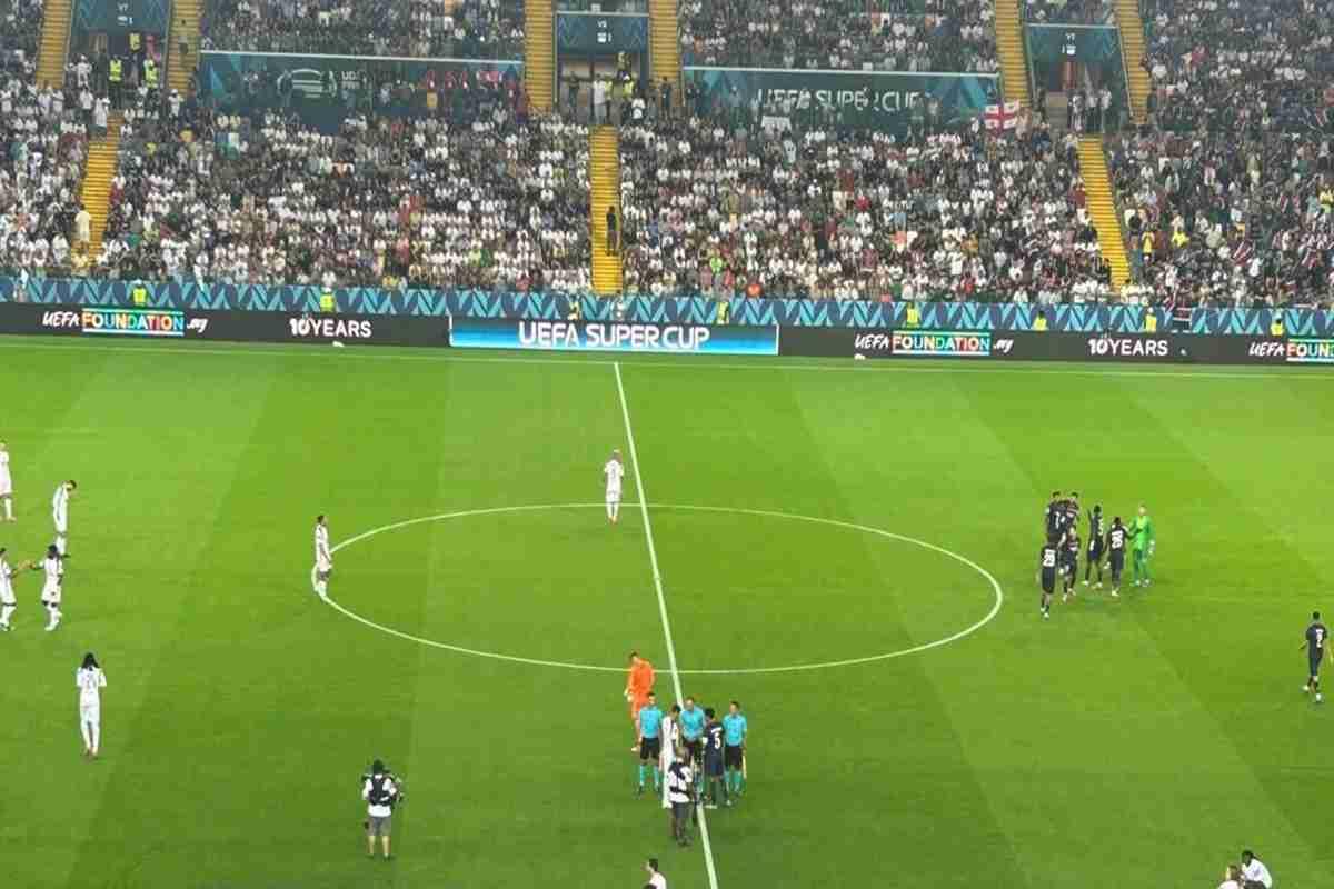 Supercoppa: il messaggio toccante della Uefa contro la violenza su bambini e civili