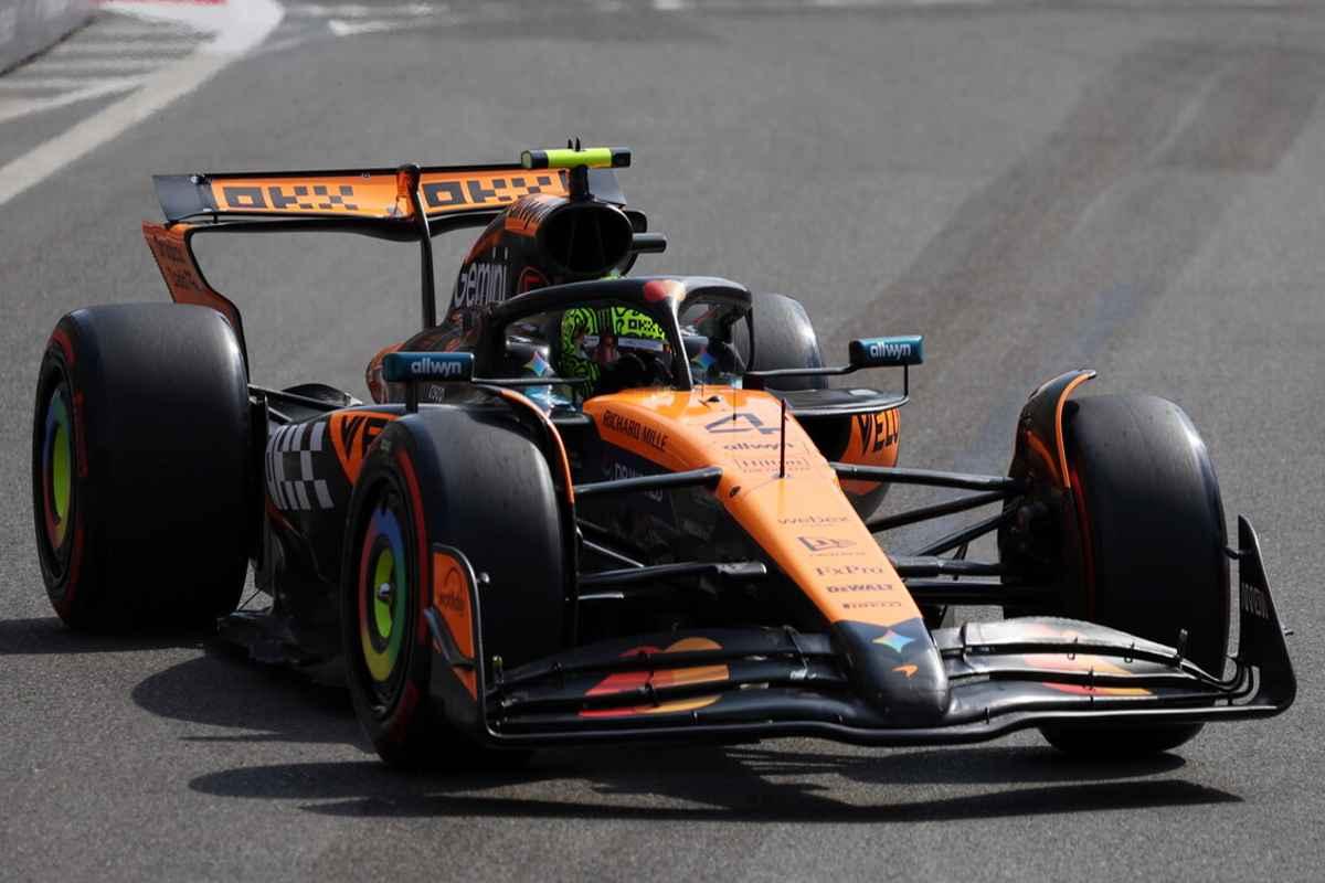 Norris domina le terze libere del GP d'Azerbaijan, Hamilton chiude quarto