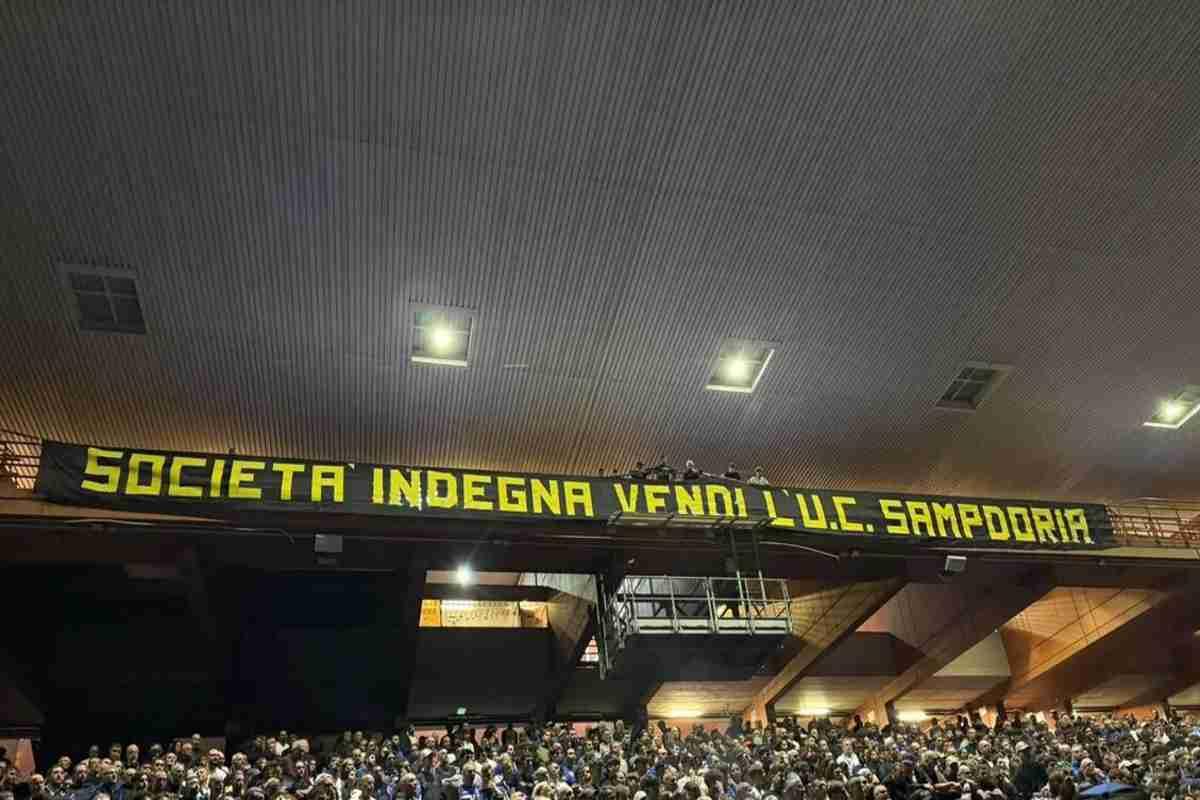 Sampdoria in crisi: i tifosi chiedono la vendita del club